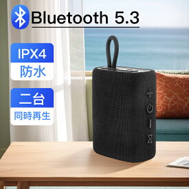 【2026最新型 オシャレ】Bluetooth スピーカー 8W 防水スピーカー ブルートゥース ワイヤレススピーカー 小型 防水 Bluetooth 5.3 Type-C充電 風呂 TWS 二台接続 約10時間再生可能 モバイルスピーカー コンパクト