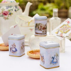 【NEW ENGLISH TEA】アリスインワンダーランド 紅茶3缶セット　 Alice in Wonderland Mini Tea Tins gift with loose-leaf black tea