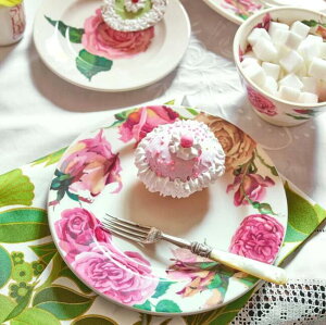 Emma BridgewaterG}ubWEH[^[ v[g22cm ( Roses 8 1/2 Inch Plate)CMX@p