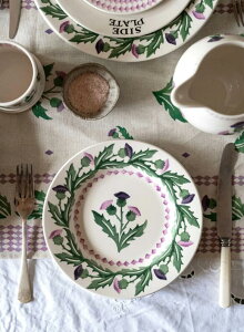 Emma BridgewaterG}ubWEH[^[ v[g22cm (Thistle Medium Dinner Plate j@CMX/p