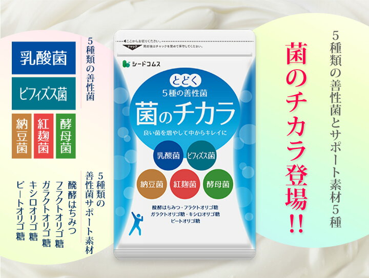 楽天市場】菌のチカラ 《約3ヶ月分》 サプリメント /乳酸菌/ビフィズス 