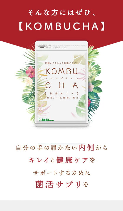 楽天市場】＼30日終了☆クーポンで298円／コンブチャ サプリ  