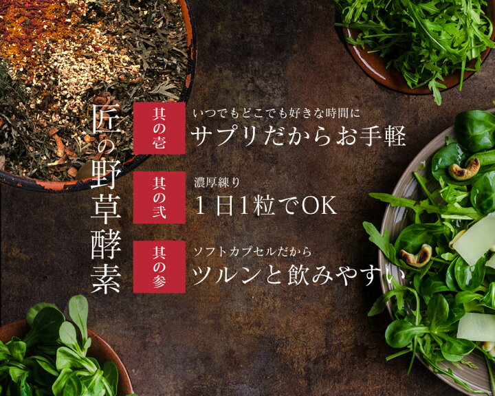 楽天市場】匠の野草酵素(約3ヶ月分) サプリ サプリメント 酵素 野草  