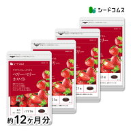 ベリーベリーホワイト 約12ヶ月分 送料無料 サプリ サプリメント 健康 美容 イチゴ いちご ポリフェノー…