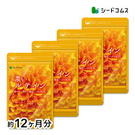 濃いルテイン≪約12ヶ月分≫送料無料 ルテイン サプリ サプリメント 亜麻仁油 エゴマ油 ビタミンA ビタミ…