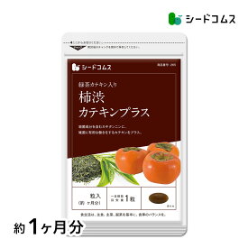 【お試しサプリ★約1ヶ月分】【送料無料】汗ばむ時期の気になるエチケット！カテキン入り柿渋カプセル《約1ヶ月分》■ネコポス送料無料/柿タンニン/シードコムス/サプリ/サプリメント/送料無料【2020etiquette】【seedcoms_DEAL2】/D0818