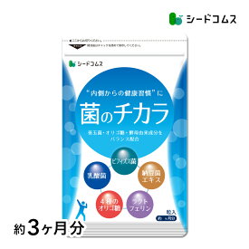 菌のチカラ 約3ヶ月分 サプリメント 善玉菌 オリゴ糖 酵母由来成分 ラクトフェリン