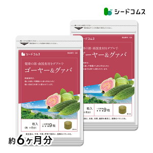 〓★ゴーヤー&グァバ《約6ヶ月分》送料無料 サプリ サプリメント 健康 ダイエット 美容 ビタミンc ポリフェノール モモルデシチン チャランチン ゴーヤー グァバ 【dealreiwa12】【search】【see