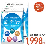 ＼1ヶ月あたり約333円／【6/4 20時開始★タイムセールで1998円】菌のチカラ 約6ヶ月分 サプリメント 乳酸…