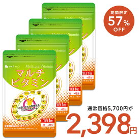 【1/24開始★タイムセールで2398円】マルチビタミン《約12ヶ月分》サプリ/ビタミンサプリ【1福】 送料無料 ビタミン 葉酸 ナイアシン ビオチン パントテン酸 ヘスペリジン レシチン デュナリエラカロテン 【40bita】【seedcoms_D】【seedcoms_DEAL2】/D0818