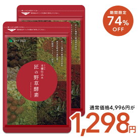 ＼7/4 20時開始★クーポンで74％OFF／匠の野草酵素(約6ヶ月分) 送料無料 サプリメント 酵素 野草酵素 健康 健康食品 乳酸菌 ダイエット 美容 ビタミンC 葉酸 高麗人参 しょうが トンカットアリ ニン二ク マカ うこん クコ イチョウ