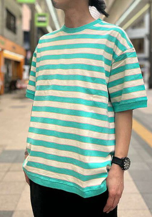 楽天市場】IMPRESTORE(インプレストア) BORDER RIB TEE [金宮ボーダー 
