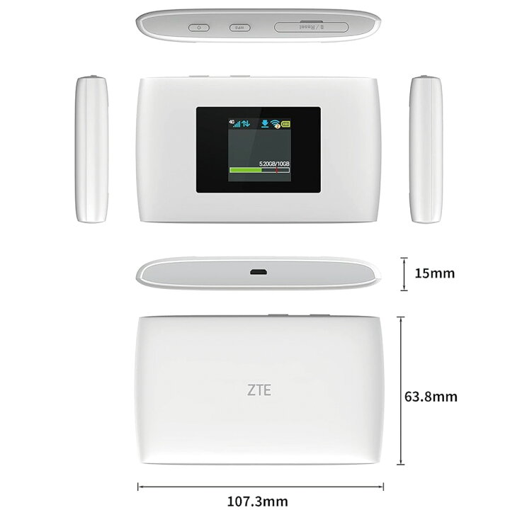楽天市場】ZTE Cute ポケットwifi 車 wifi ルーター モバイルルーター 