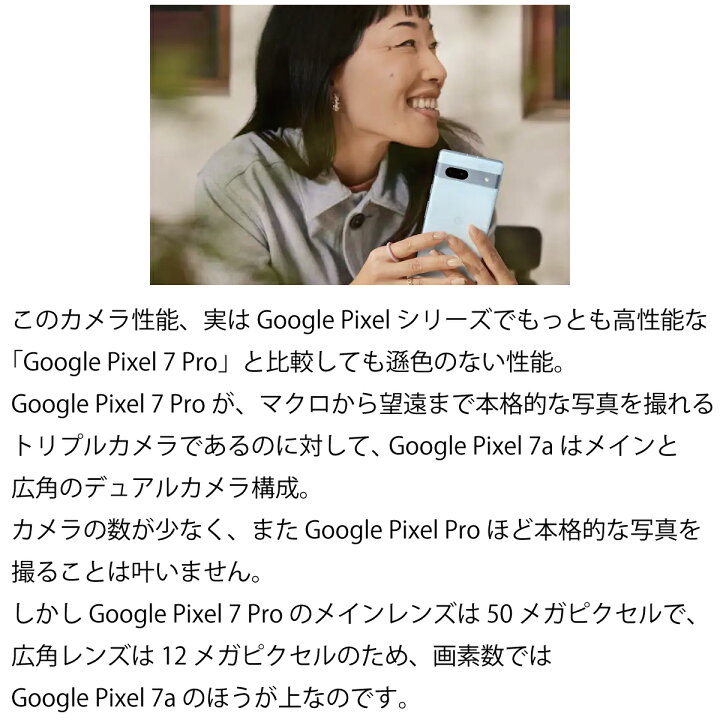 楽天市場】【 中古 Bランク 】 SIMフリー Google Pixel 7a 4G 5G 