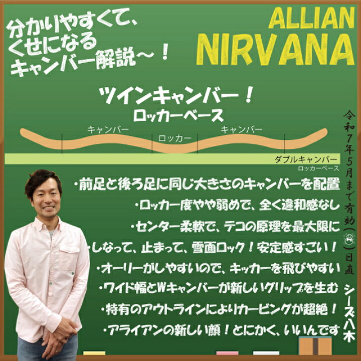 楽天市場】予約商品 ALLIAN NIRVANA 151/154/158/164cm アライアン  