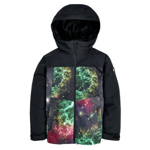 BURTONyo[gzKids' LODGEPOLE JACKET J[FTrue Black/Painted PlanetsyKiz