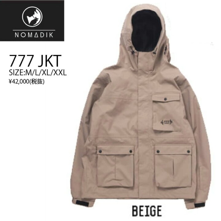 楽天市場】NOMADIK【ノマディック】ウェア 777 SNOW WEAR JKT カラー  
