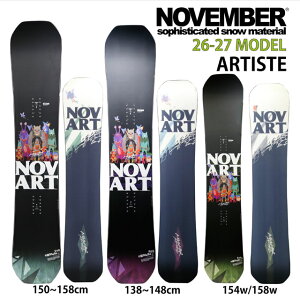 �y�\�񏤕i�zNOVEMBER ARTISTE 146-148-150-152-154-154W-158-158Wcm�@�m�[�x���o�[�A�[�e�B�X�g�@2026-27���f��