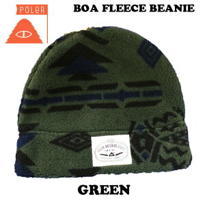 POLERy|[[ zBOA FLEECE BEANIE {At[Xr[j[ GREEN