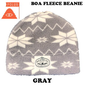 POLERy|[[ zBOA FLEECE BEANIE {At[Xr[j[ GRAY