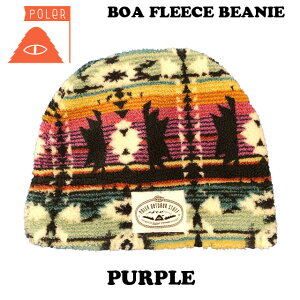 POLERy|[[ zBOA FLEECE BEANIE {At[Xr[j[ PURPLE