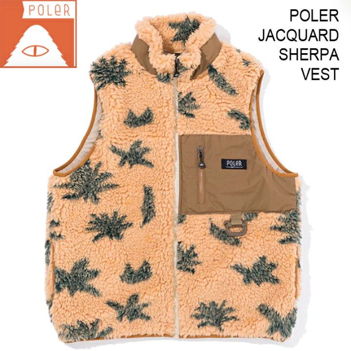 楽天市場】POLER【ポーラー】POLER JACQUARD SHERPA VEST/ジャガード 