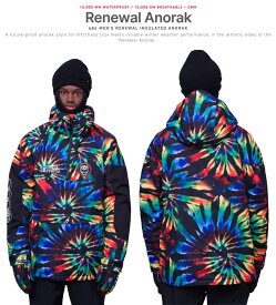 23-24 686 SIX EIGHT SIX【シックスエイトシックス】Renewal Insulated Anorak Jacket スノーボード ウェア【正規品】