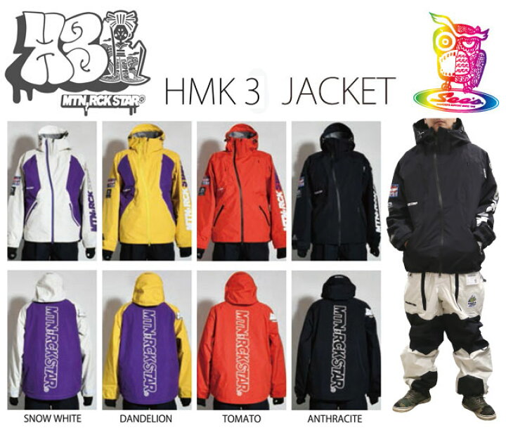 楽天市場】24-25 MTN.ROCK STAR【マウンテンロックスター】HMK3 JACKET  