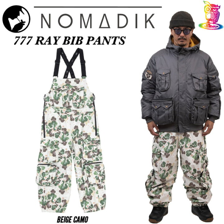 楽天市場】25-26 NOMADIK【ノマディック】777 RAY BIB PANTS 