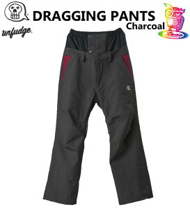 25-26UNFUDGE yAt@bWzDRAGGING PANTS(WIDE FIT)yKizCHARCOAL