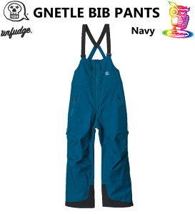 25-26UNFUDGE yAt@bWzGENTLE BIB PANTS(WIDE FIT)yKizNAVY