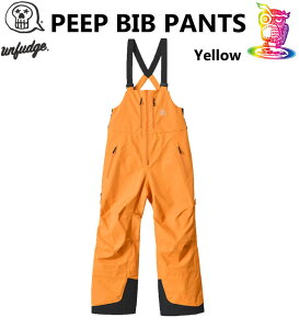 \񏤕i25-26UNFUDGE yAt@bWzPEEP BIB PANTS(STANDARD FIT)yKizYELLOW