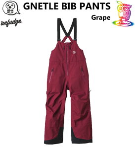 25-26UNFUDGE yAt@bWzGENTLE BIB PANTS(WIDE FIT)yKizGRAPE