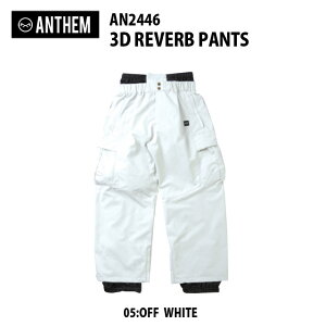 24-25ANTHEMyAZz3D REVERB PANTS(3D o[upc)yKizOFF WHITE