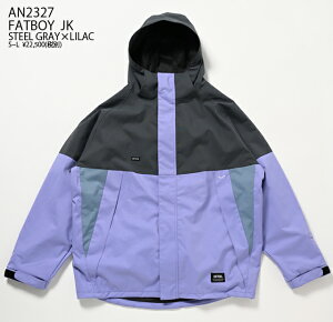 ANTHEMyAZzEFA FATBOY JACKET yKizJ[FSTEEL GRAY×LILAC 23-24