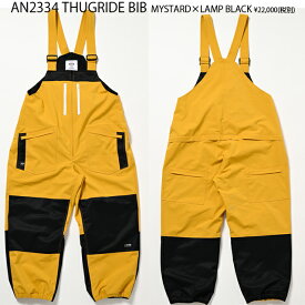 ANTHEM【アンセム】ウェア THUGRIDE BIB【正規品】カラー：MUSTARD×LAMP BLACK　23-24