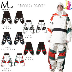【予約商品】MARQLEEN【マークリーンウェア】 12 PANTS ☆MQ06507 スノーボード ウェア