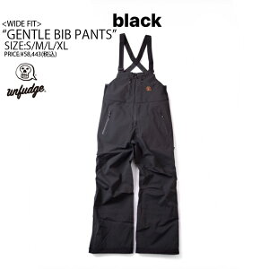 UNFUDGE OUTWEARyAt@bWzGENTLE BIB PANTSyKizBLACK 23-24