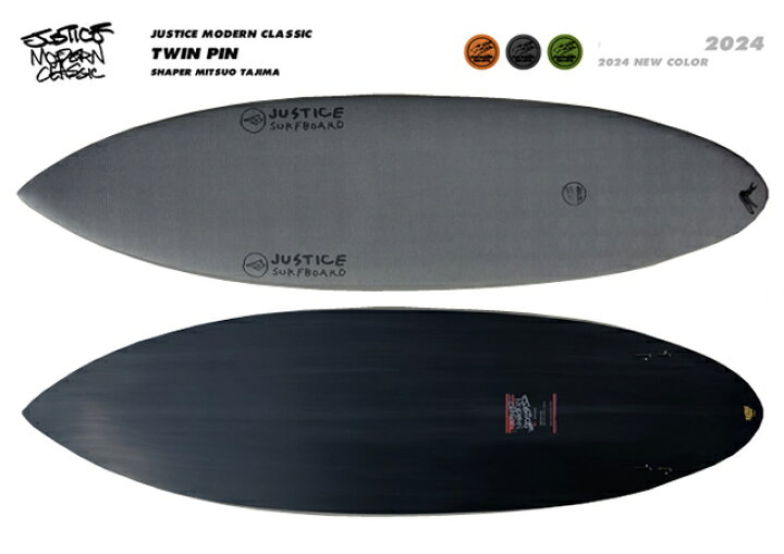 楽天市場】JUSTICEジャスティスsurfboardサーフボードTWINPIN モデル  