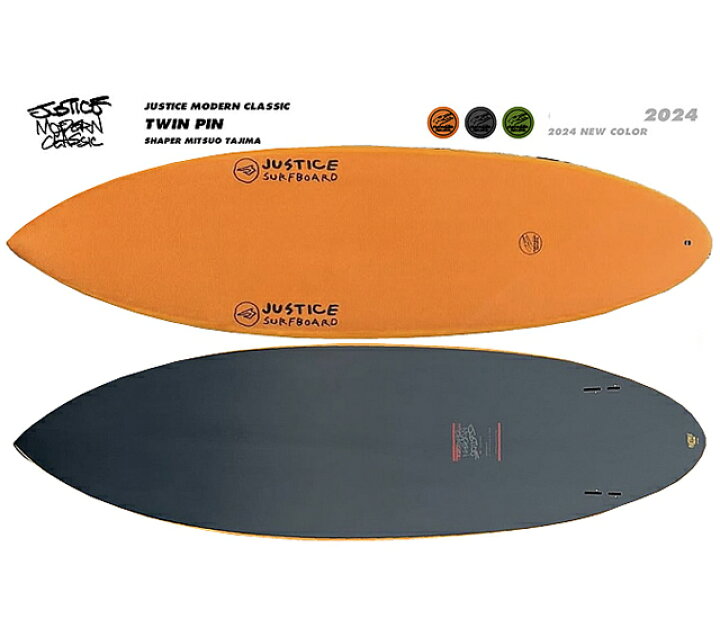 楽天市場】JUSTICEジャスティスsurfboardサーフボードTWINPIN モデル 