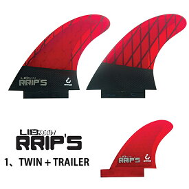 LIBTECH【リブテック】RRIP'S FIN【リップスフィン】TWIN+TRAILER【ツイン+トレイラー】RED赤