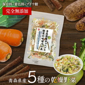 乾燥野菜 国産 無添加 ブドウ糖不使用 みそ汁の具 48g × 2個 青森県産 乾燥野菜ミックス 国産野菜 味噌汁 みそ汁の具 スープ 野菜ミックス 長芋 大根 にんじん キャベツ ごぼう ドライ野菜 干し野菜 カット野菜 便利 保存食 非常食 カップ麺の具 おいしい 長期保存 送料無料