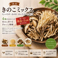 国産 4種の乾燥きのこミックス 40g しいたけ えのき 舞茸 しめじ 干しきのこ 乾燥野菜 きのこミックス 炊…
