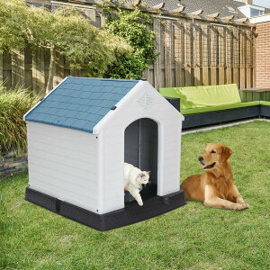 犬小屋 幅78×奥行87×高さ82cm ペット用 ペットハウス  猫ハウス 丸洗い OK おしゃれ 組み立て簡単 プラスチック製