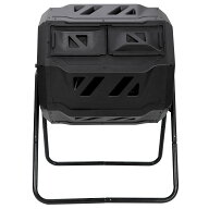 コンポスト 160L (80Lx2個)　大容量 360度回転式コンポスター ロールコンポスター 　生ゴミ　ごみ箱 落ち…