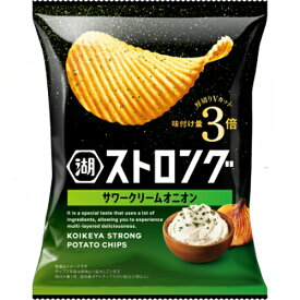 湖池屋　ストロングポテトチップス　サワークリームオニオン　53g×12個×2セット　駄菓子/スナック菓子/スナック駄菓子/おやつ/ポテトチップス/じゃがいも