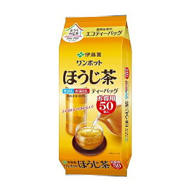 伊藤園 ワンポットエコティーバッグ ほうじ茶 50袋 ×10個【送料無料】