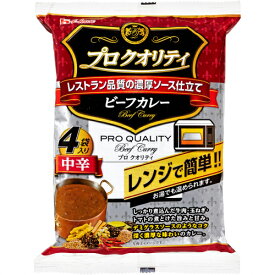 ハウス　プロクオリティ　ビーフカレー4袋入り　中辛　680g（170g×4袋）×36個