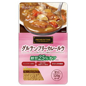 ハチ　プレミアムタイム　グルテンフリー カレールウ 甘口（120g）パウチ×12個×2セット　溶けやすいフレークタイプ チャック付