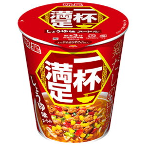 【全商品ポイント10倍 10/24(金)20:00〜10/25(土)23:59】明星食品 明星 一杯満足 しょうゆ味ヌードル 60g(めん 50g)×12個×2セット